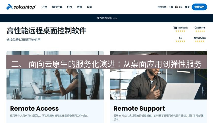 截图软件 二、 面向云原生的服务化演进：从桌面应用到弹性服务