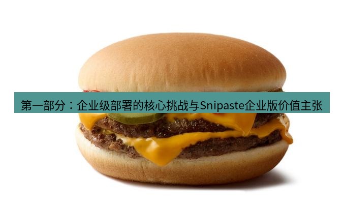 snipaste 第一部分：企业级部署的核心挑战与Snipaste企业版价值主张