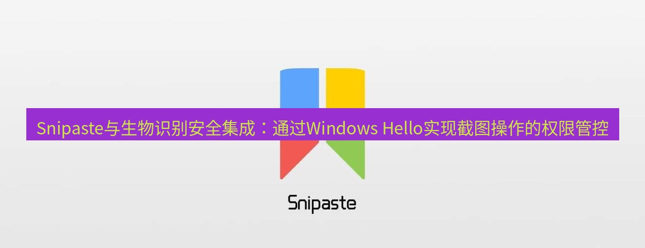 snipaste Snipaste与生物识别安全集成：通过Windows Hello实现截图操作的权限管控