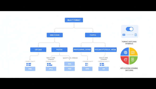 格式选择决策流程与应用场景